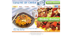 Desktop Screenshot of cuisineofchinalittlerock.com